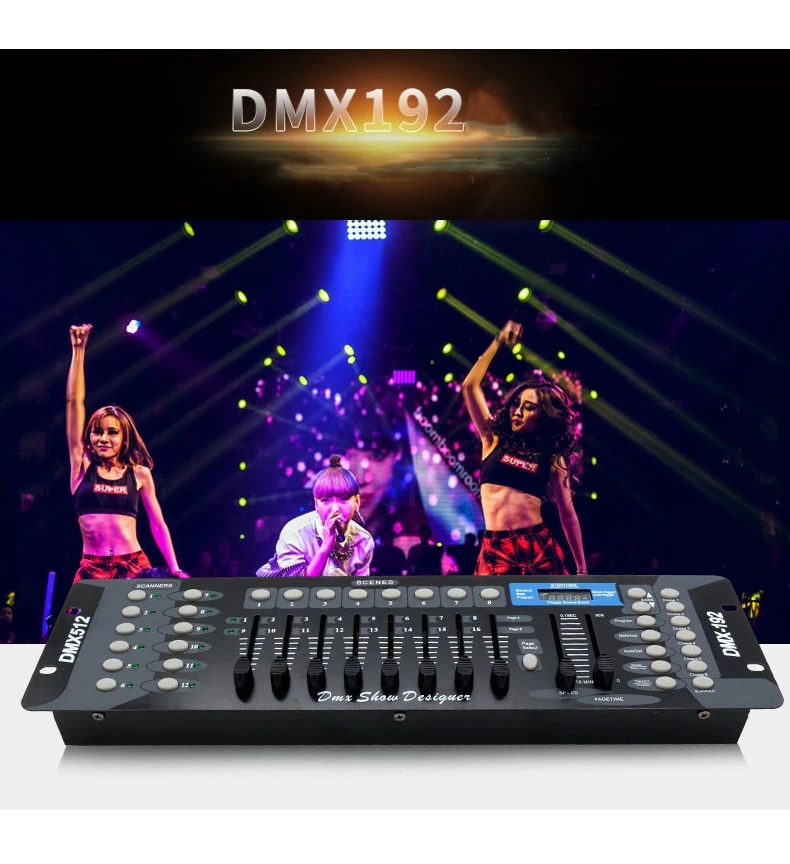 192 DMX Controller 512 Disco DJ DMX Konsole Bühne Licht Controller Für DMX Licht DJ Party Licht Strahl Waschen Beleuchtung