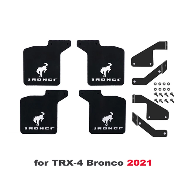 Fender Rubber Mudguard Mud Flaps for 1/10 RC Climbing Car Traxxas Trx-4 Bronco 2021 Upgrade Part