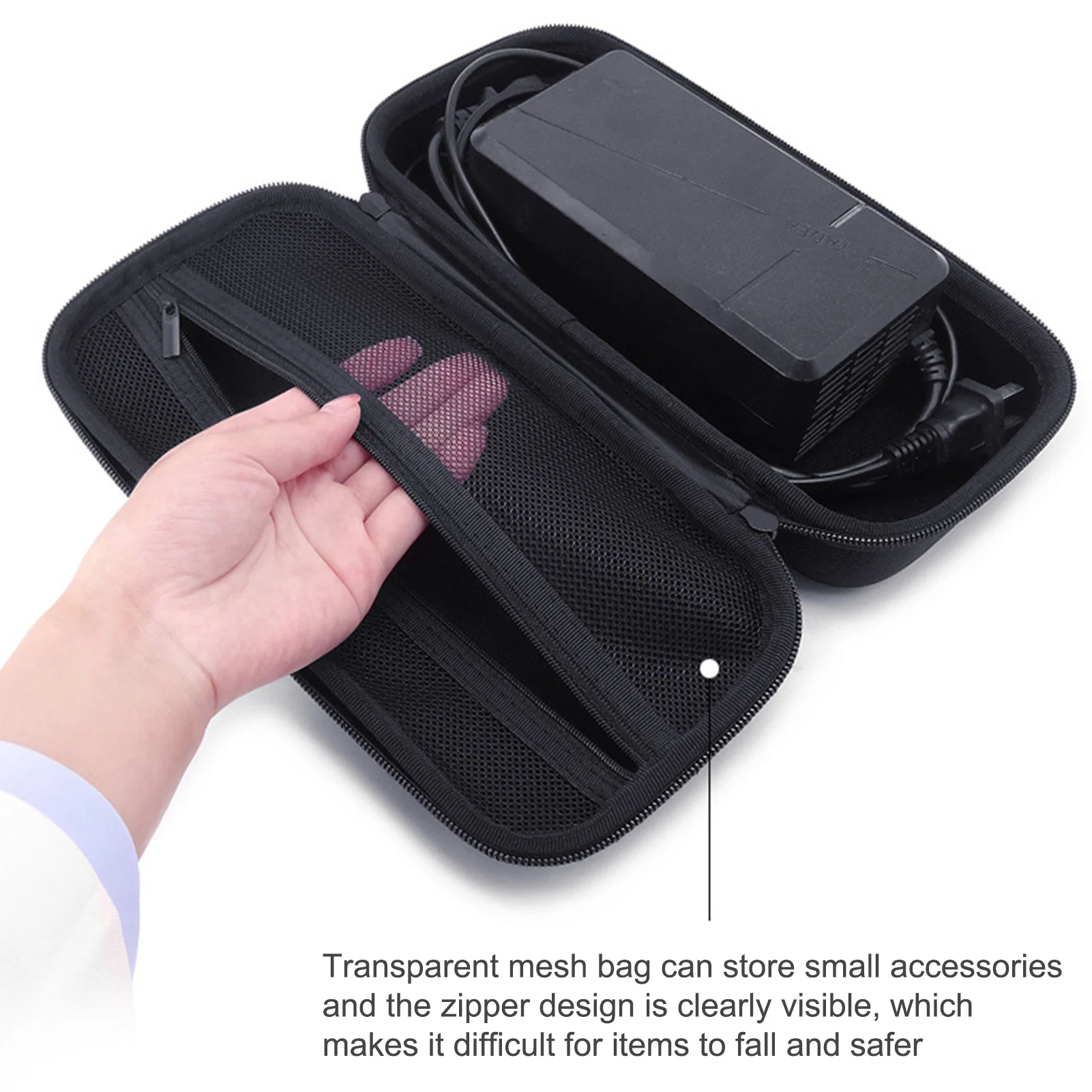 Hard EVA Case Storage Bag Impact Resistant Travel Motorcycle Charger Storage Bag Shockproof Electric Car Power Handheld