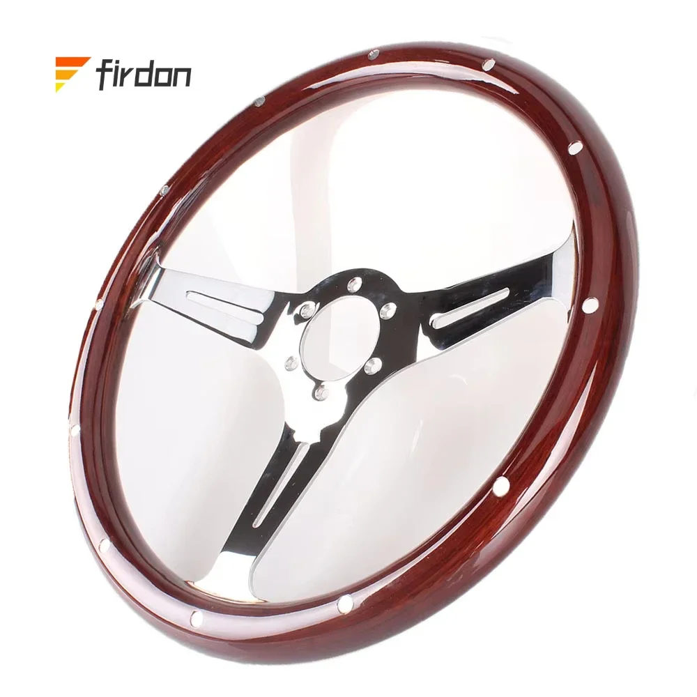 

Decorative personalized classic custom wood car steering wheel for racing cars