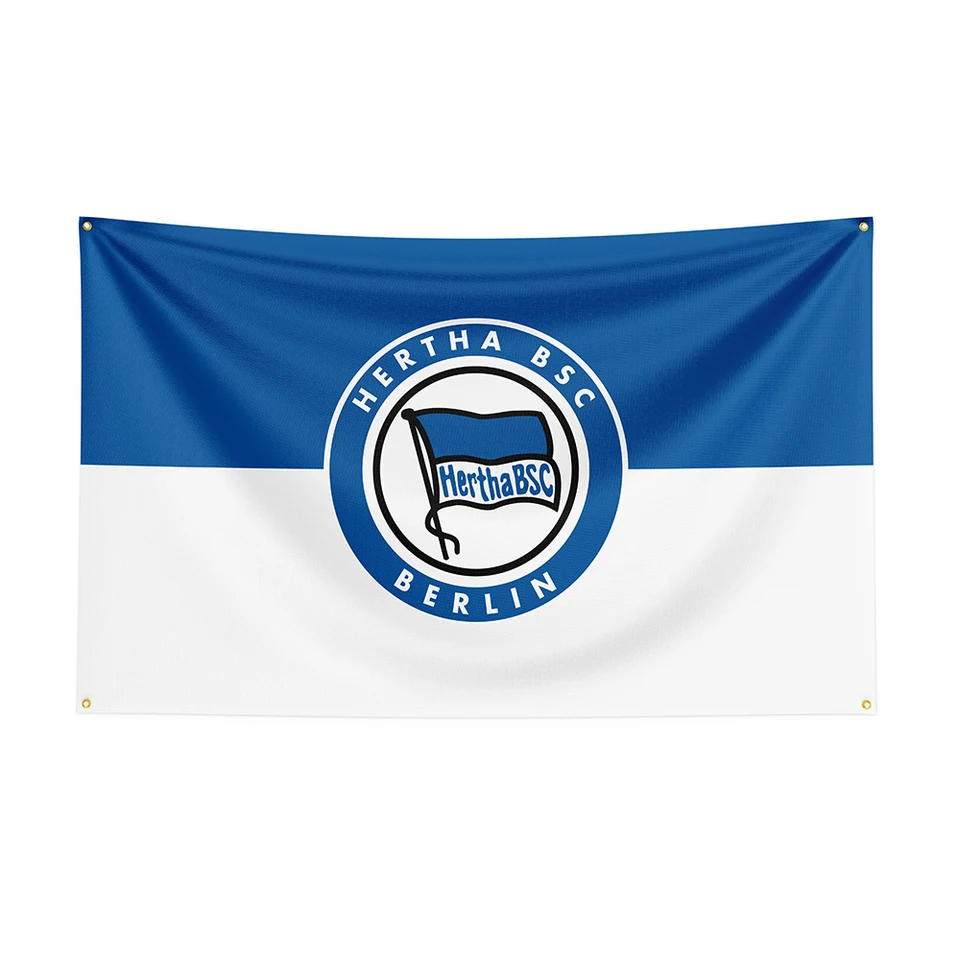Hertha BSC Flag Polyester Printed Racing Sport Banner For Decor