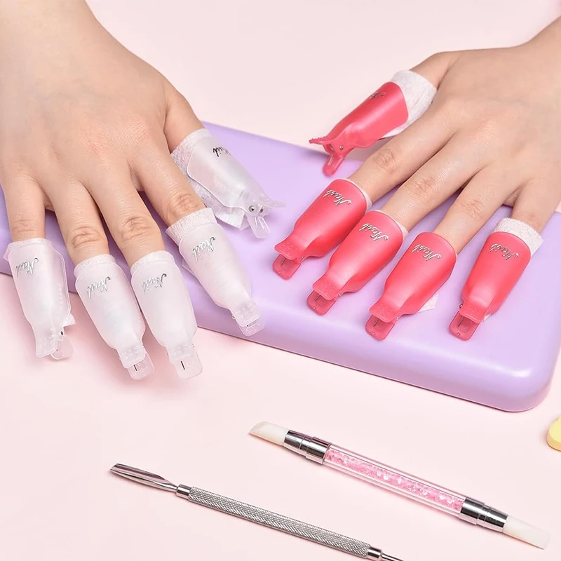 Neu: 10 Stück hochwertige UV-Gel-Nagellackentferner-Clips zum Einweichen für die Nagelkunst, zum Entfernen von Fingernagellack, Einweich-Clips – Detail 5