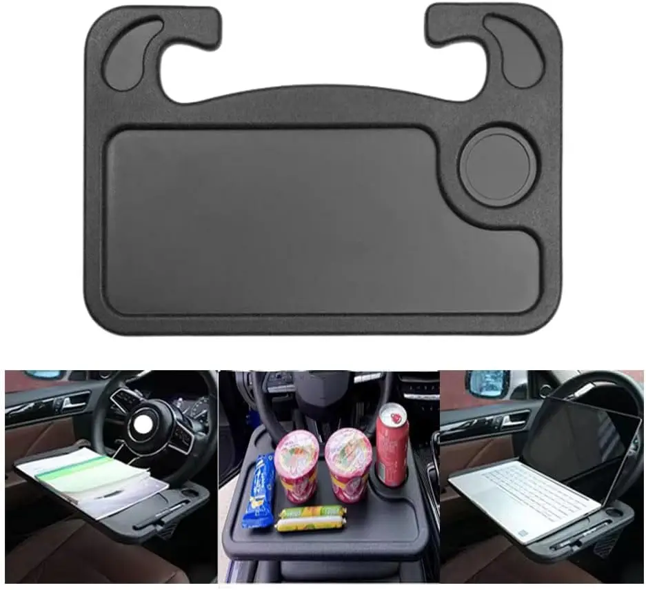 Car Laptop Table Stand Multi-function Car Dinner Plate Writing Desk Car Steering Wheel Dining Table Food Coffee Drink Tray Board