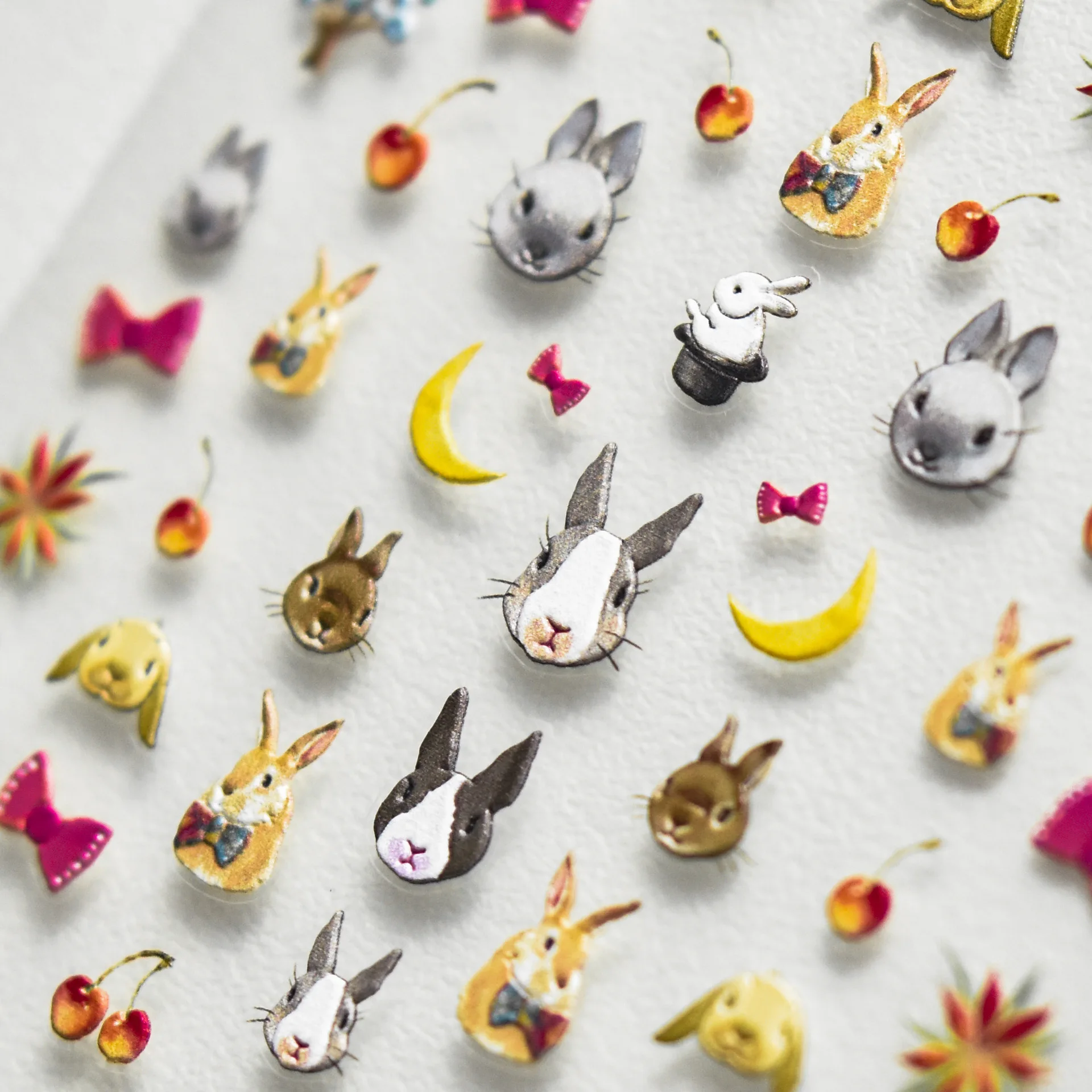 [Meow.Sensei] Special Offer Relief nail stickers Hot Japanese Cute Rabbit Ornament