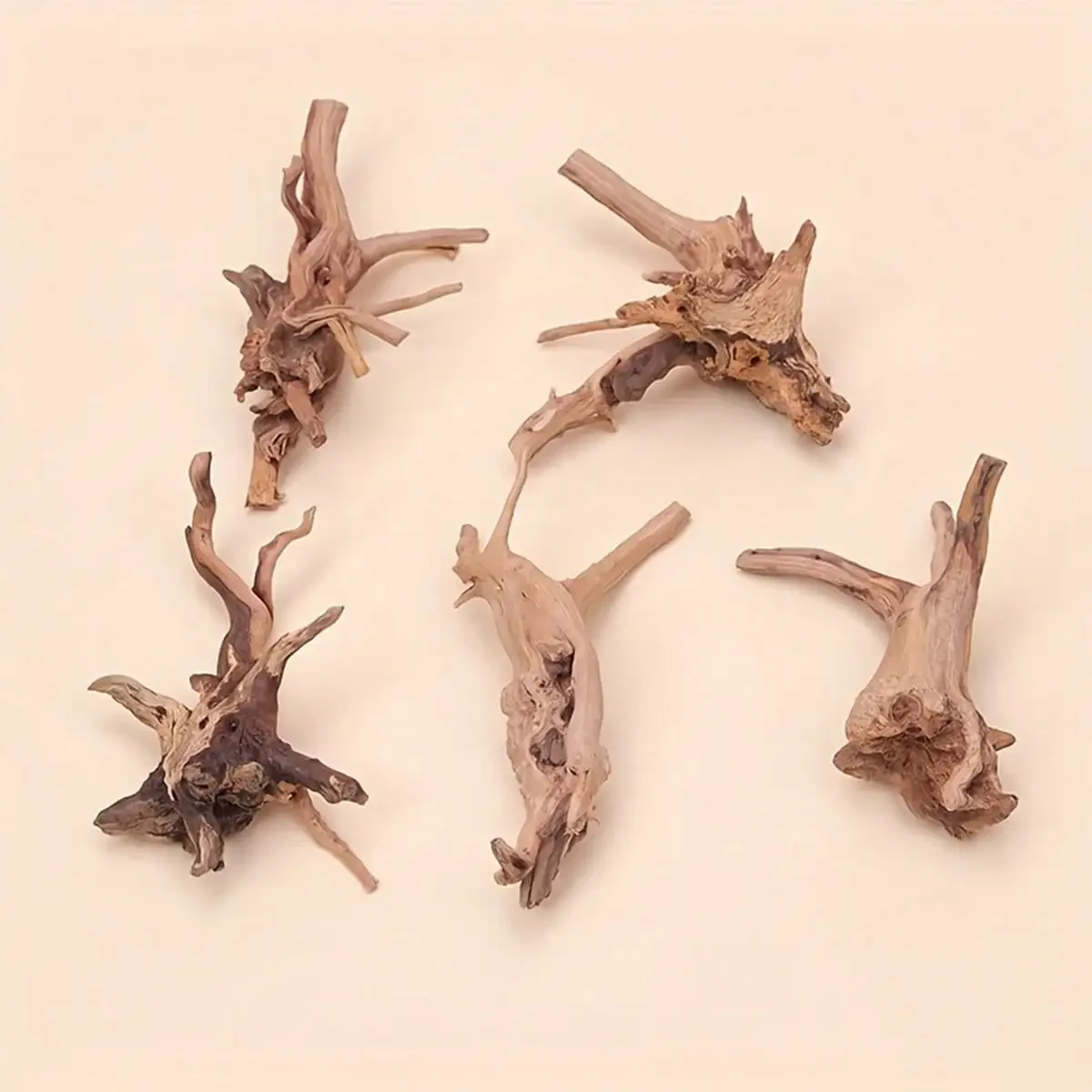 1 S + 2 L طقم خشب دريفت طبيعي لتزيين حوض السمك وتررم يعزز تجربة تسلق الزواحف والمناظر الطبيعية لخزان الأسماك #5