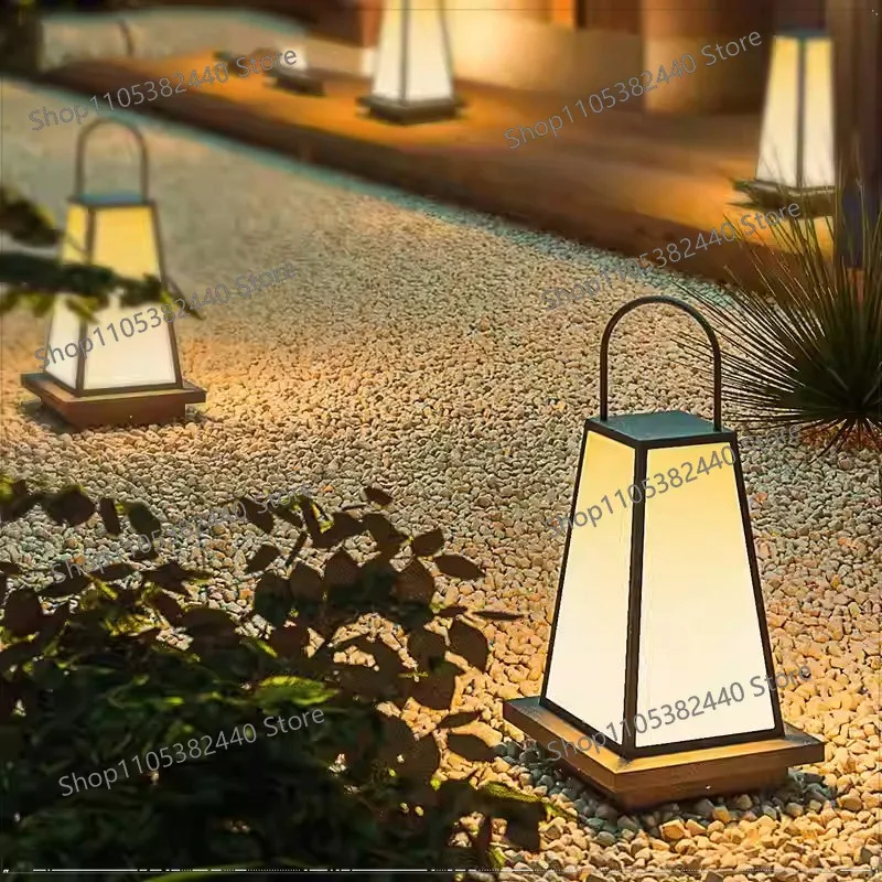 Solar Outdoor Home Garden  Japanese Portable Lawn Waterproof Garden Villa Landscape Light Outdoor Floor Light