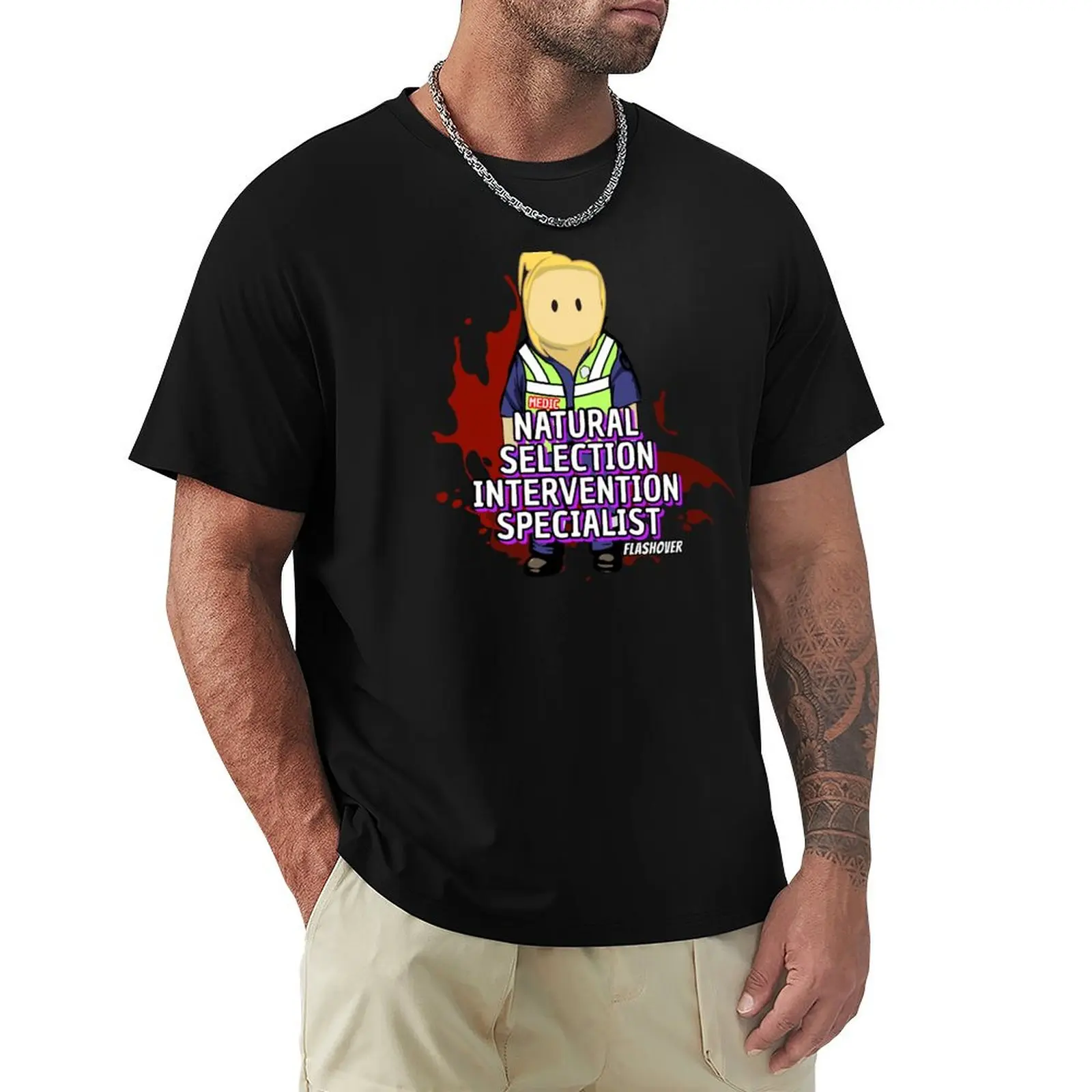 Natural Selection Intervention Specialist! Female T-Shirt Basic Short Sleeve Cotton Blend T-Shirt