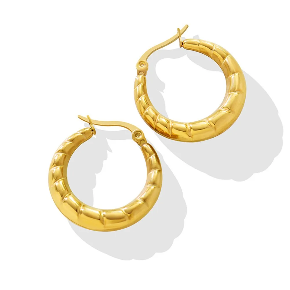 

Women's Earrings U-shaped Geometric Pattern Stainless Steel Fashionable and Versatile Titanium Steel Jewelry
