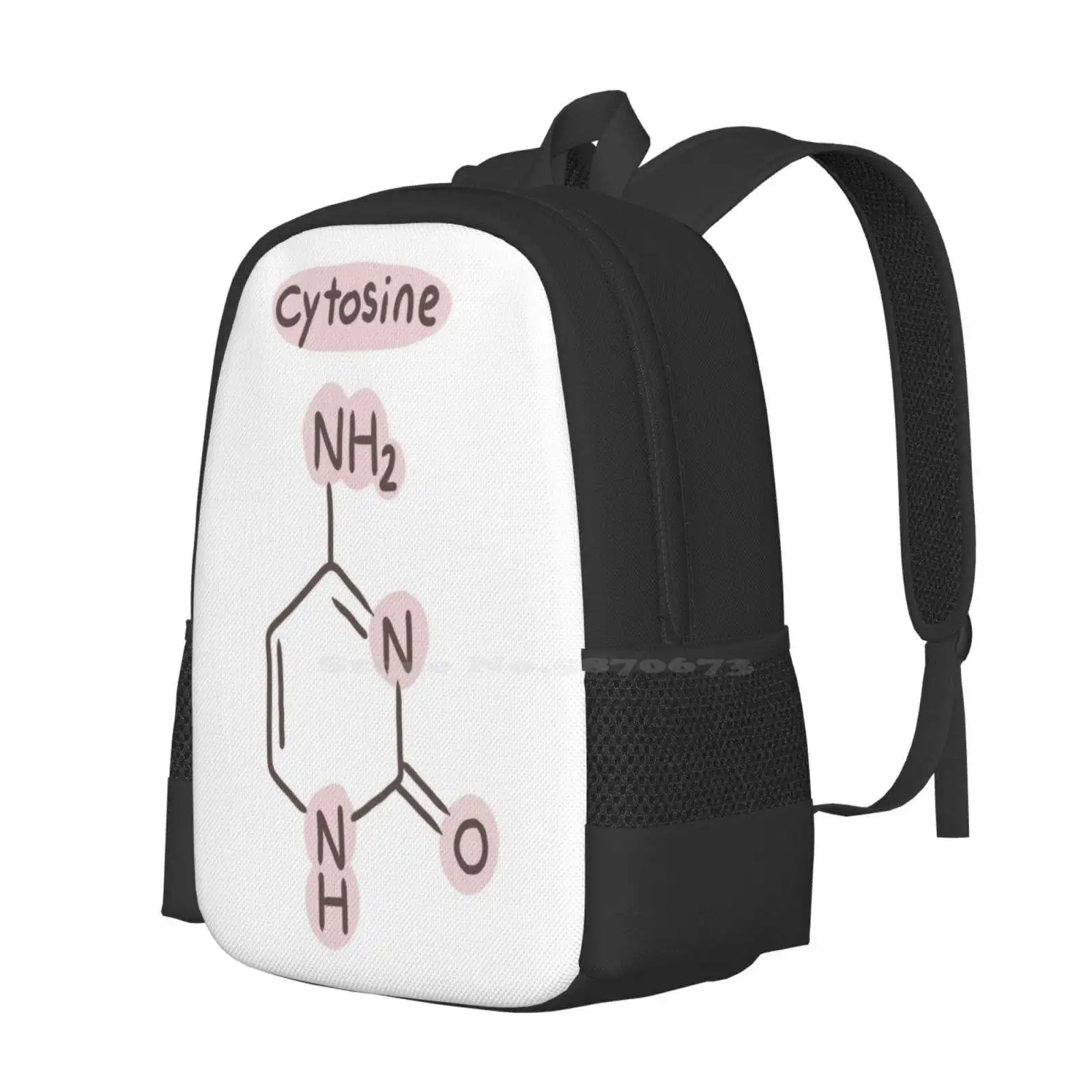 Cytosine Hot Sale Backpack Fashion Bags Nucleotides Cytosine Nucleic Acid Dna Arn Structure Molecule Molecular Organic Biology