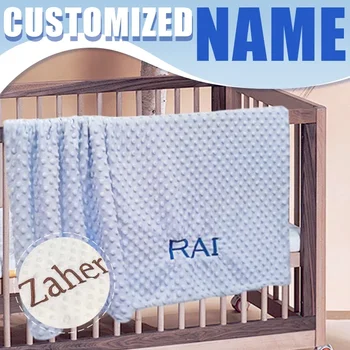 CUSTOM CUSTOM ผ้าห่มเด็กชื่อ Swaddle ผ้าเด็กวัยหัดเดินรถเข็นเด็กผ้าห่มเด็กครอบคลุมเปลทารกแรกเกิดของขวัญ