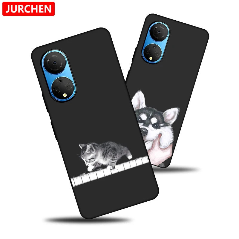 Silicone Cases For Huawei Honor X7 Cute Dog Cat Wolf Duck Lion Tiger Cartoon Pattern For Honor X 7 CMA-LX3 CMA-LX2 CMA-LX1 Cover