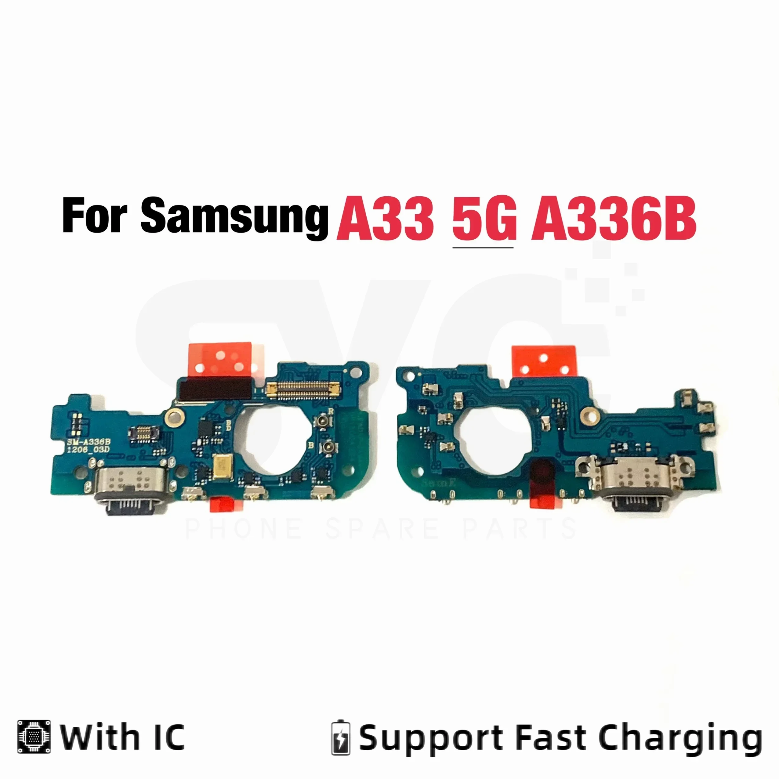 10Pcs/Lot For Samsung  A23 A33 A53 A73 4G 5G Dock Connector Micro USB Charger Charging Port Flex Cable Microphone Board