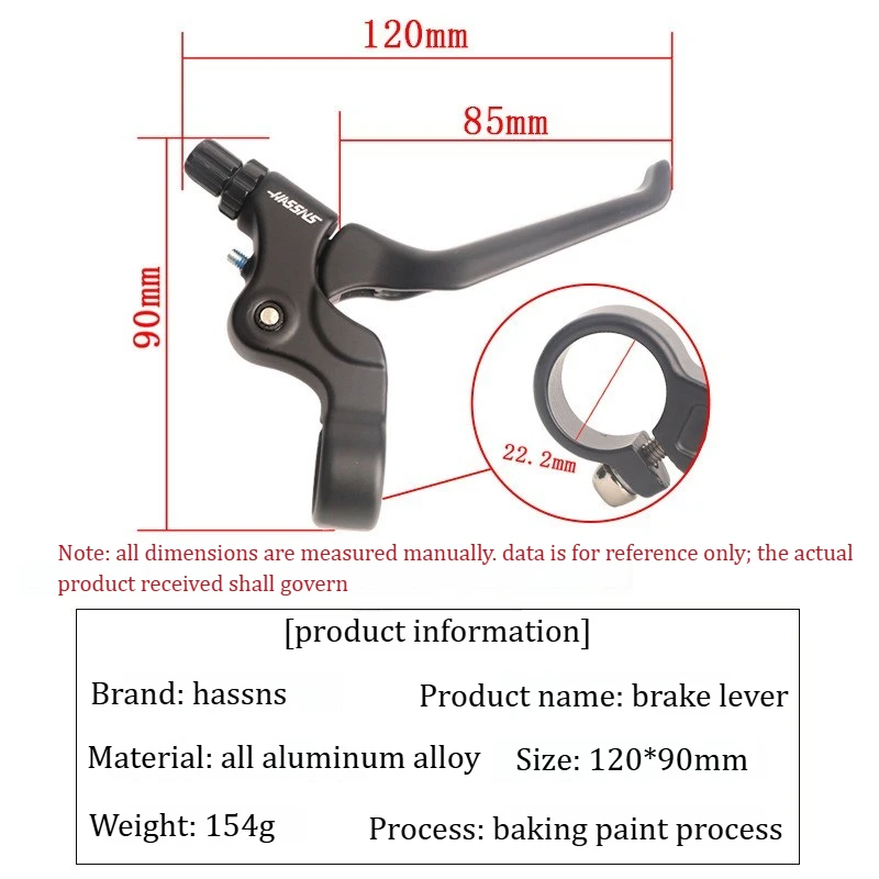 HASSNS Bicycle brake lever For Brompton Folding Bike 412 brake lever M handle modified aluminum bmx Folding bike brake lever view 2