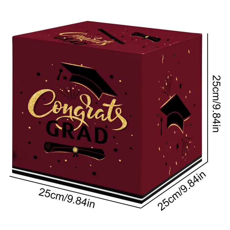 Box For Graduation Cards Doctoral Hats Design Classmate Message Box Graduation Season Message Box 2025 Graduation Decorations