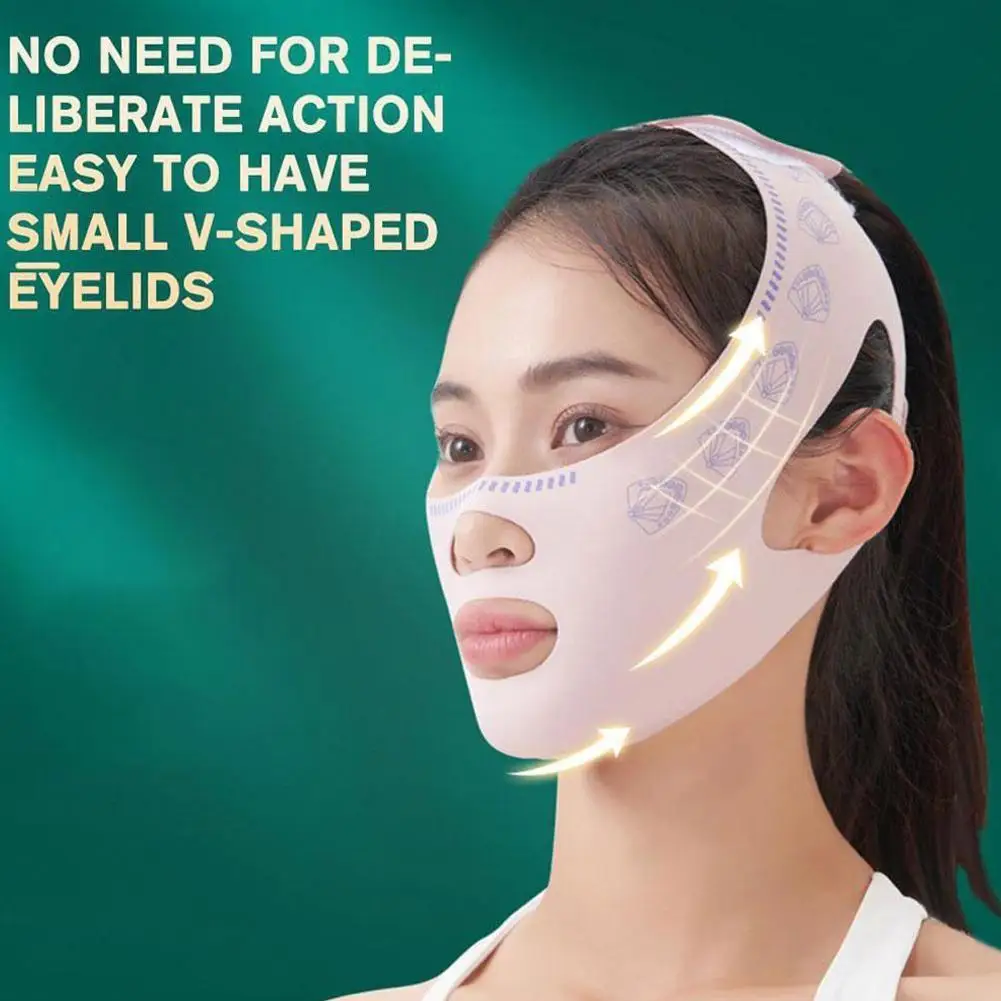 V Line Lifting Mask Face Slimming Bandage Double Chin Reducer Shaper Anti Wrinkle Strap Cheek Firming Sleeping Belt