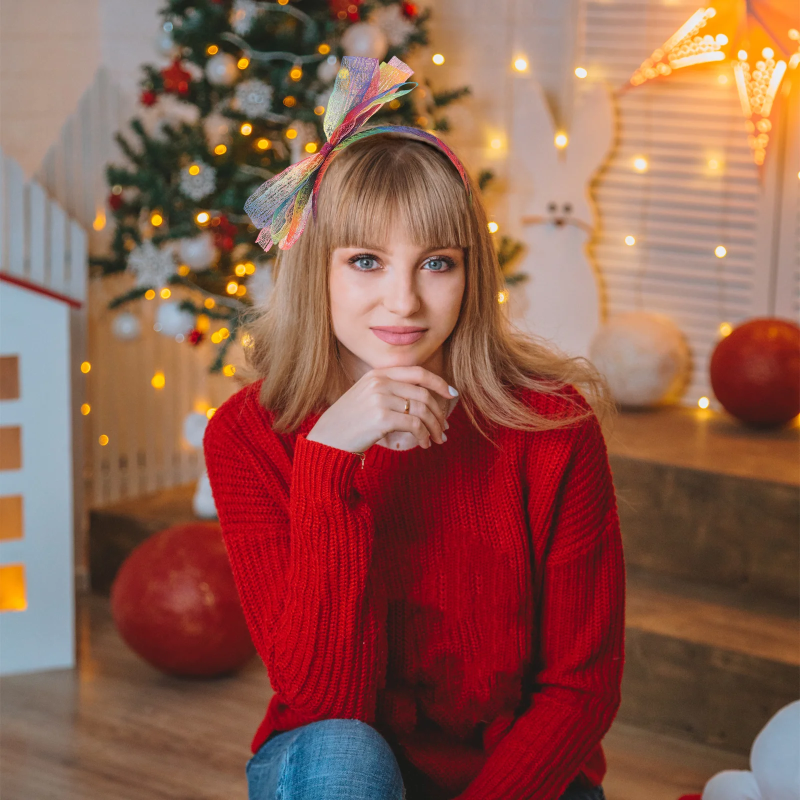 1 セットレインボーネオンコスチュームアクセサリーチュチュスカート網タイツ手袋レッグウォーマーネックレスイヤリング 80 年代レトロ用