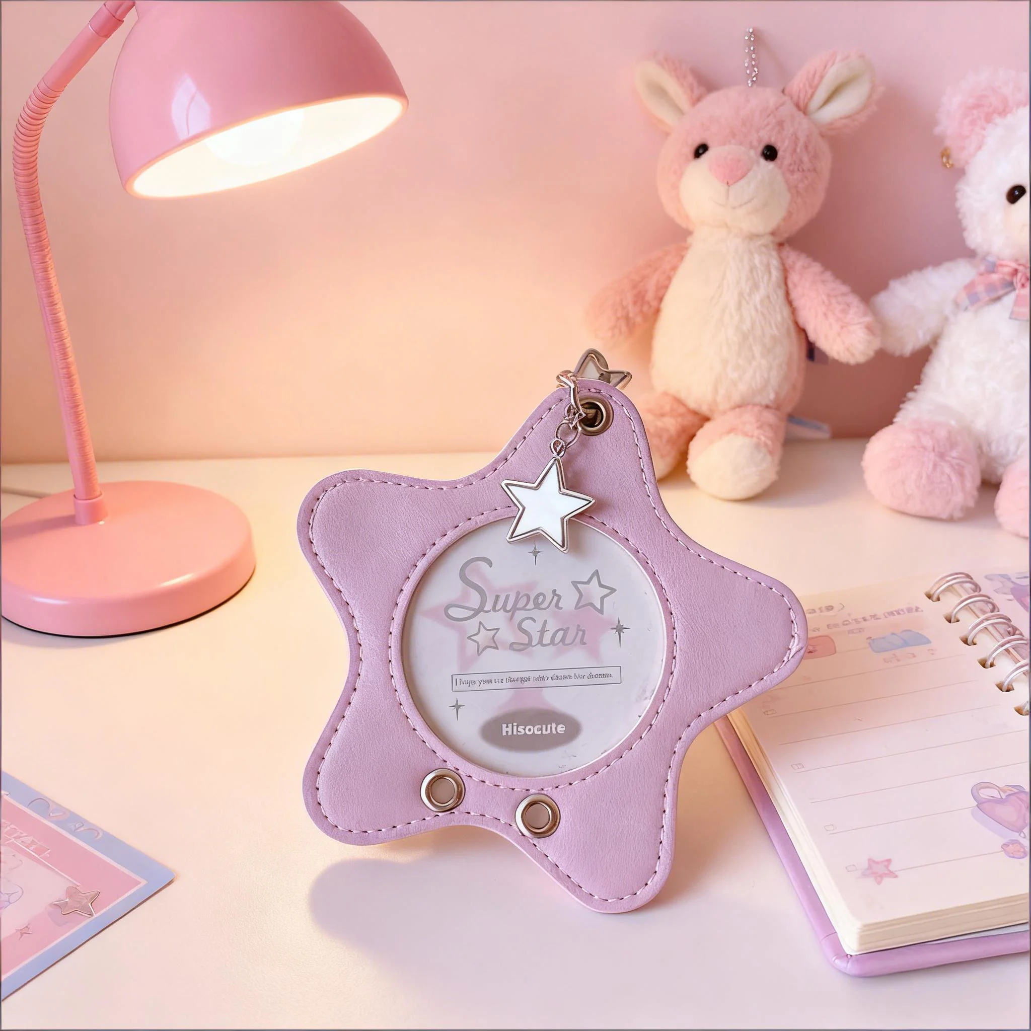 

New 58/75mm Badge Bag Star Transparent Window Badge Protector Bag PVC Waterproof Badge Display Bag Gift Bag Hanging Decoration