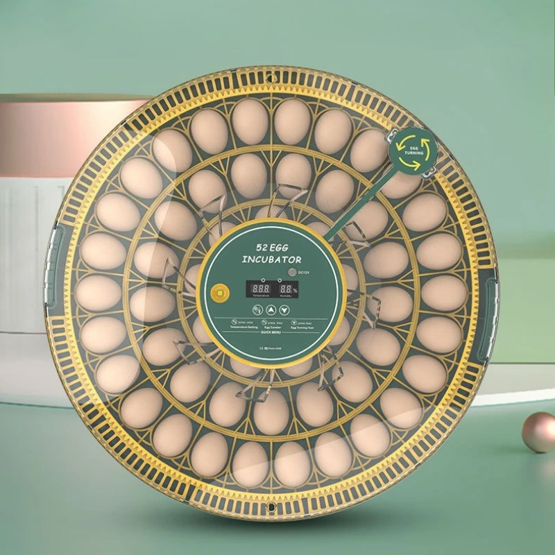 52 Eggs Automatic Intelligent Egg Incubator, Small Home Use Poultry Chick Hatching Machine