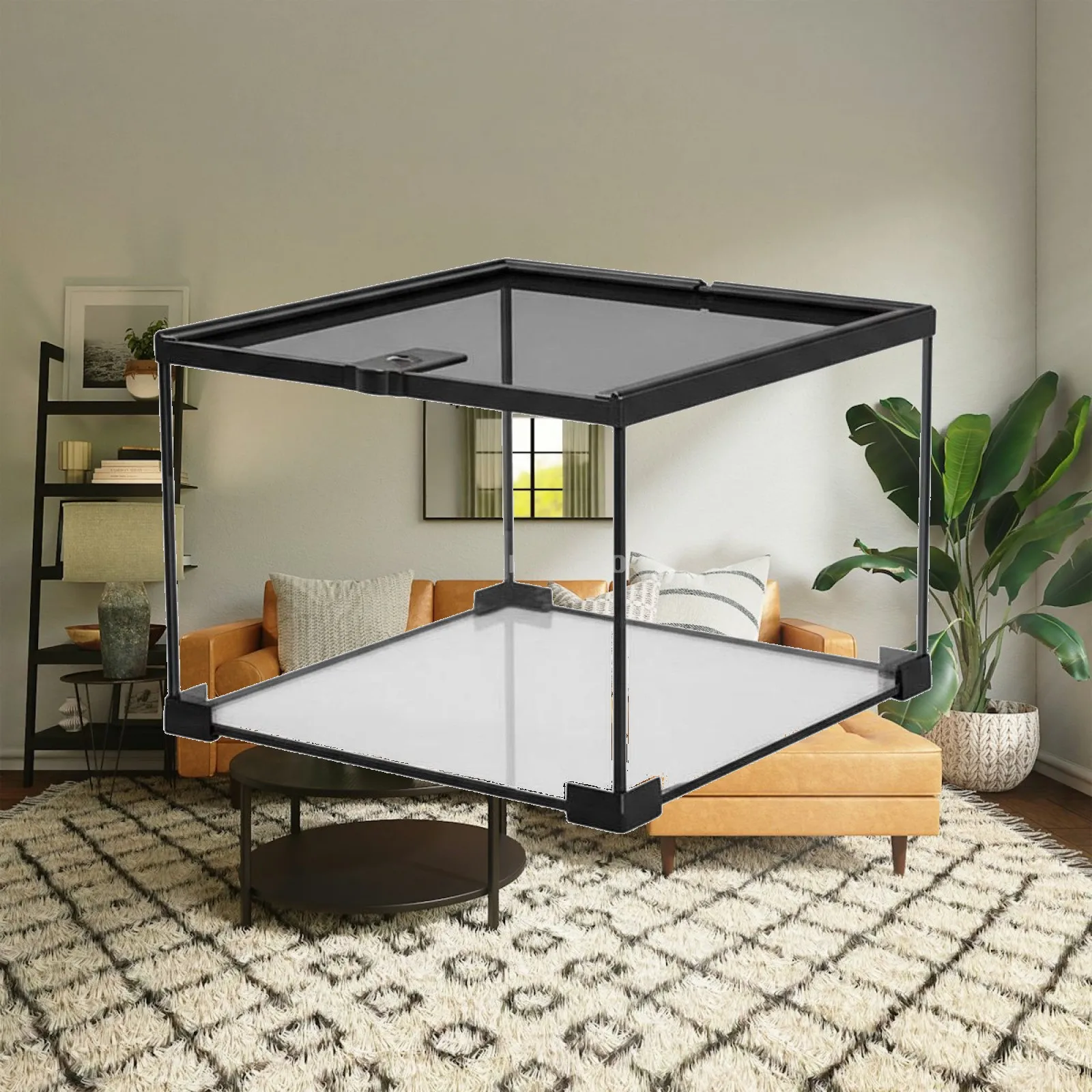 Reptile Terrarium Stackable Enclosure Ventilated Vivarium Tank Accessories for Gecko Tarantula Pets