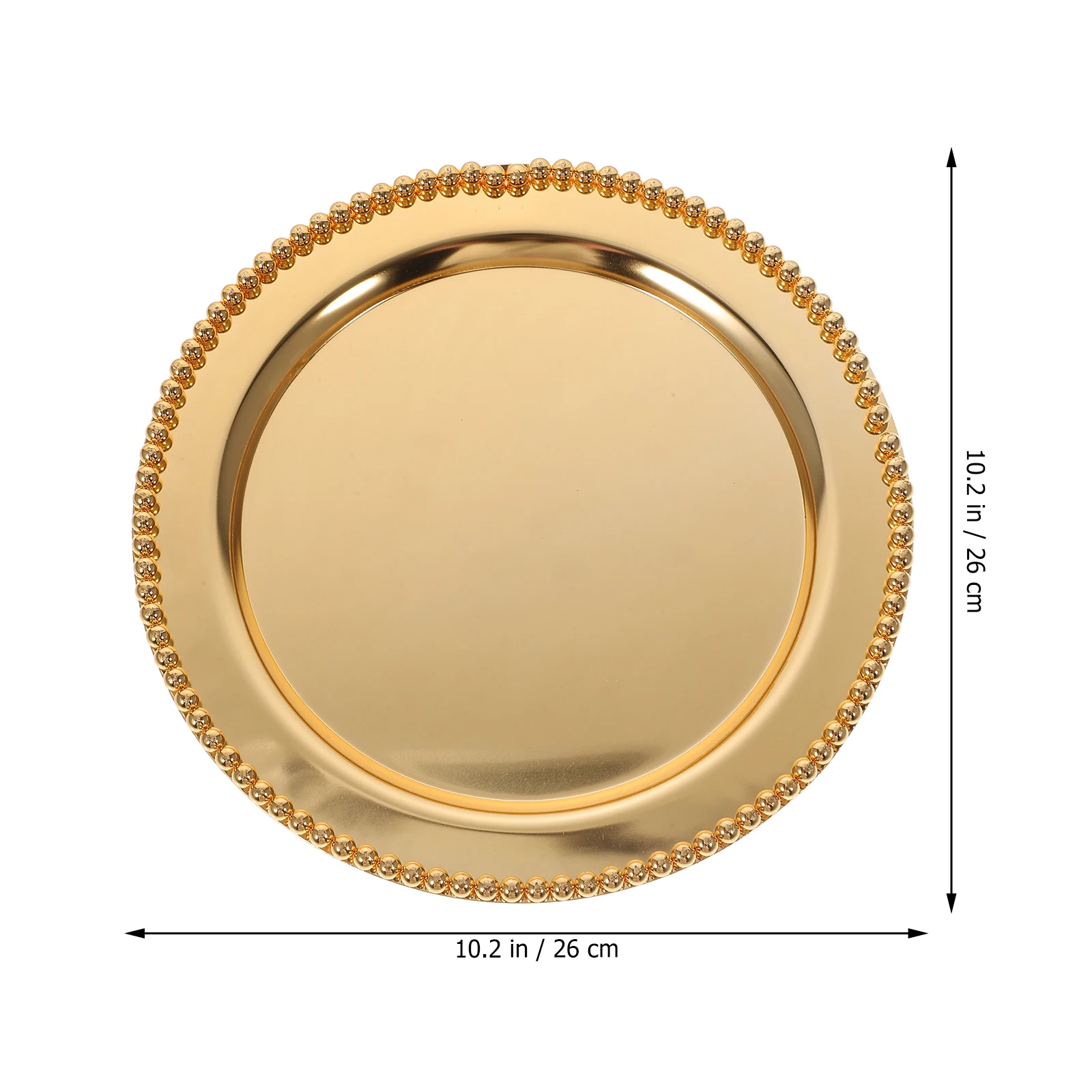 

Metal Fruit Plate Dessert Plates Pastry Food Storage Tray Cake Tableware European Style Golden Cupcake