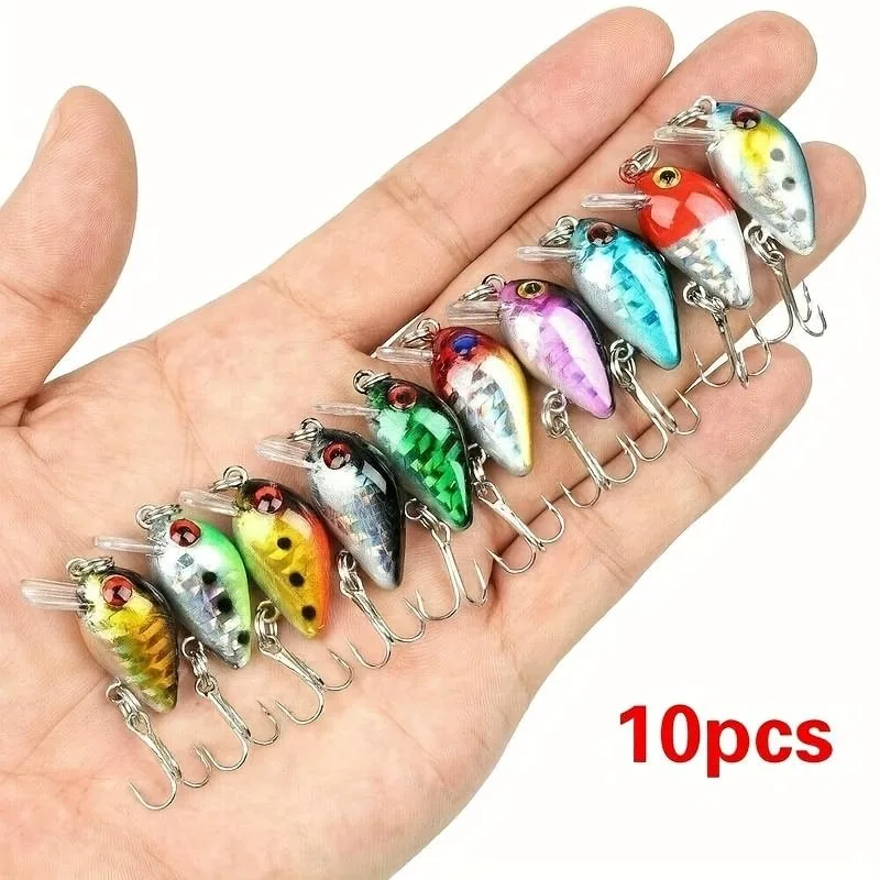 

New Small Light Shallow Dive Trout Perch Fishing Lures Premium Crankbait Fishing Lure Kit Addsomebling Saltwater Freshwater