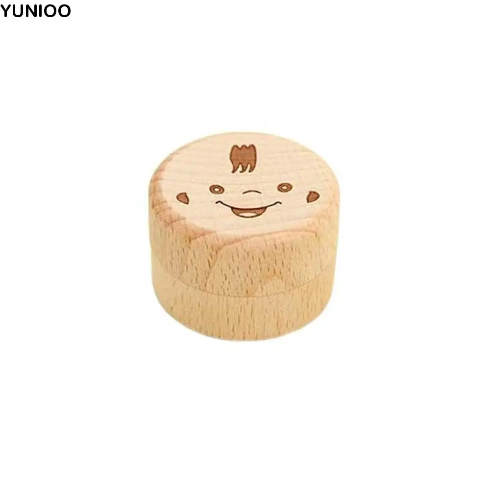 

Wooden Wood Baby Tooth Box Primary Teeth Fetal Hair Umbilical Cord Preservation Milk Teeth Organizer Tooth Box Keepsake Box