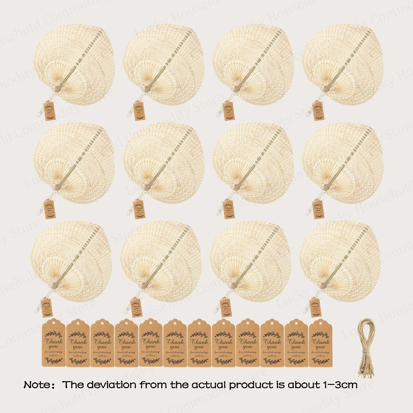 24-150PCS Geweven Bamboe Fans Natuurlijke Raffia Hand Fans Bulks Bruiloft Fans voor Gasten Bruiloft Strand Havana Feestartikelen