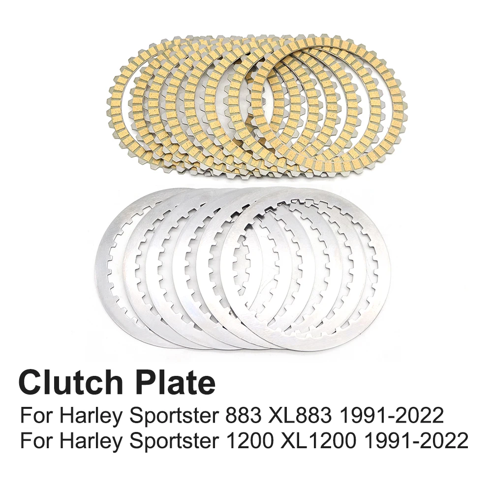 

Motorcycle Clutch Steel Plate Friction Disc Kit For Harley Sportster 883 XL883 Sportster 1200 XL1200 XL 883 XL 1200 1991-2022