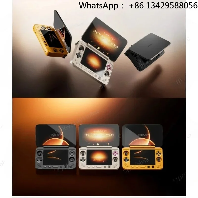 AYANEO Flip 1S DS Flip Game Console 1080P 144Hz OLED Screen Portable Handheld Console HX370 8840U Dual Screens Game Machine
