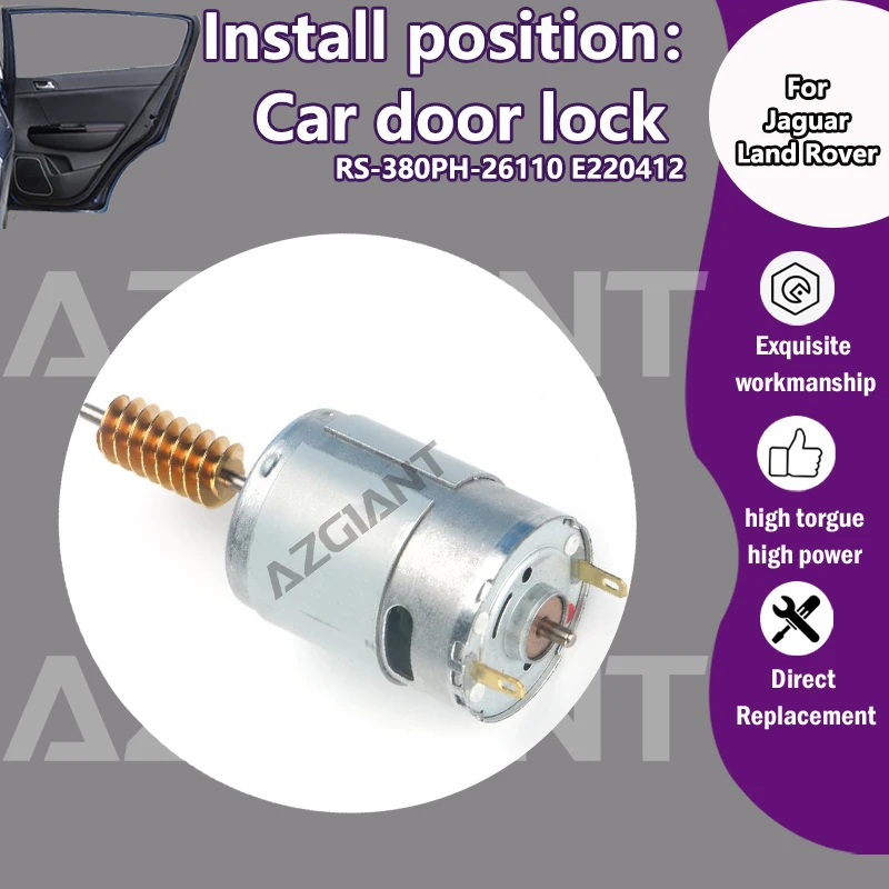 

RS-380PH-26110 E220412 Car door locking system 12V DC motor For Land Rover Range Rover L405/Defender L663/ Jaguar XJ XJL X351