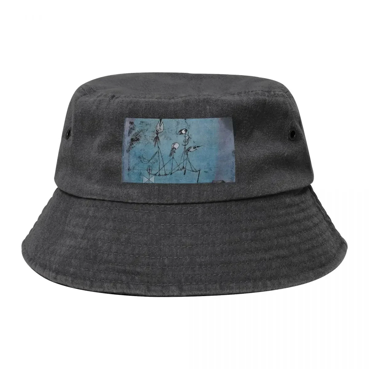 The Twittering Machine Paul Klee 1951 Bucket Hat Dropshipping dad hat black Women's Beach Outlet Men's