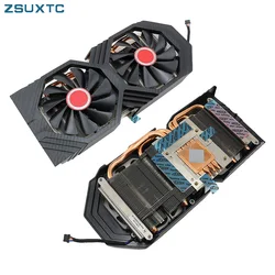 FDC10U12S9-C jas580 jas590 GPU Ventilateur Pour XFX Radeon RX 590 580 Gclers Loup Noir foulant Carte De Refroidissement aquarium