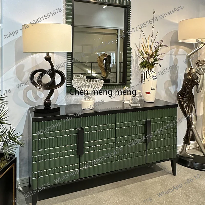 

American style, solid wood porch cabinet, entrance hall decorative cabinet, modern living room, storage side cabinet R