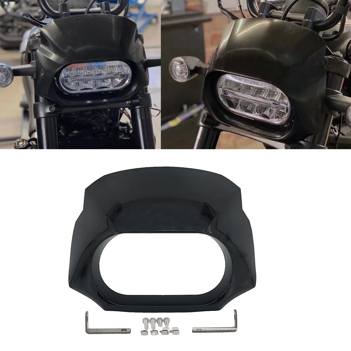 

Motorcycle Front Lamp Mask Cowl Headlight Fairing Cover For Sportster S 1250 RH1250 RH 1250 2022-later