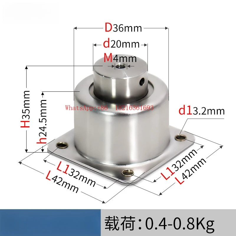89B Three-dimensional Equal Stiffness All-metal Shock Absorber Ship Vehicle Precision Instrument Vibration Damping Base