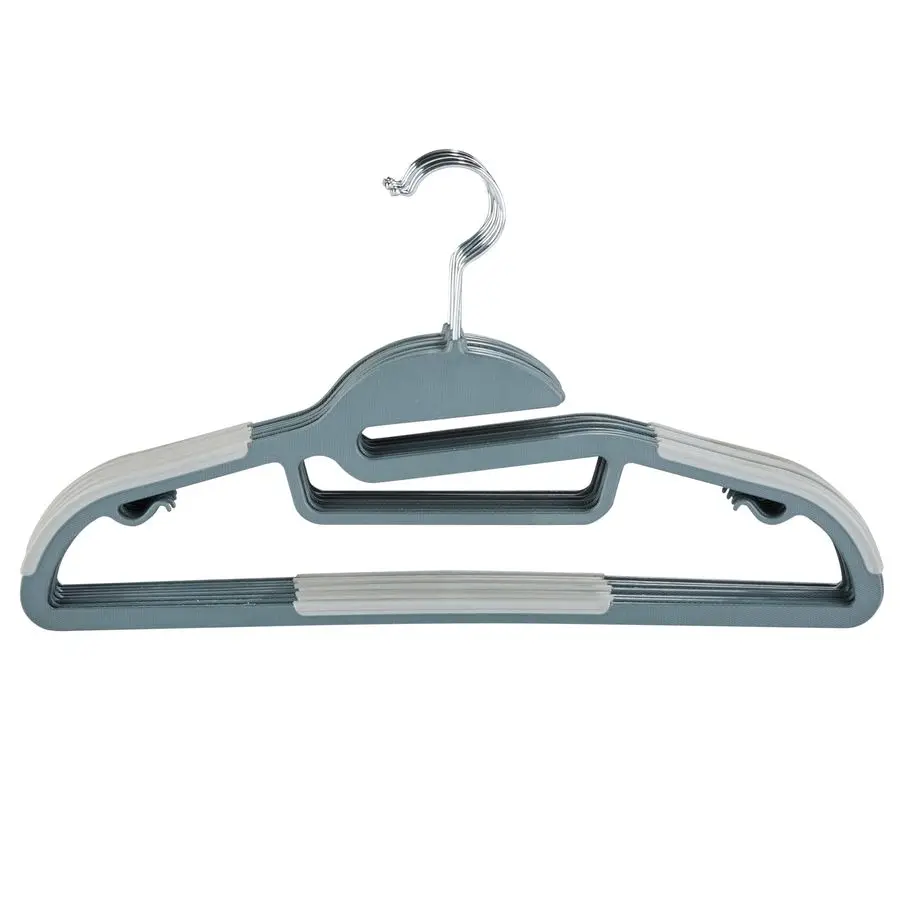 

8 Pack Ultimate Hanger SShape Collar Saver UltraThin NonSlip Accessory Bar Belts Scarves Ties Tank Top Closet Organization Dark