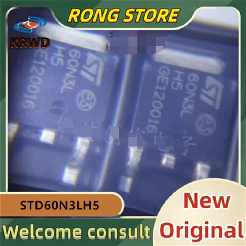 

(50PCS/100PCS) STD60N3LH5 60N3LH5 60N3L TO-252 New and Original Chip IC