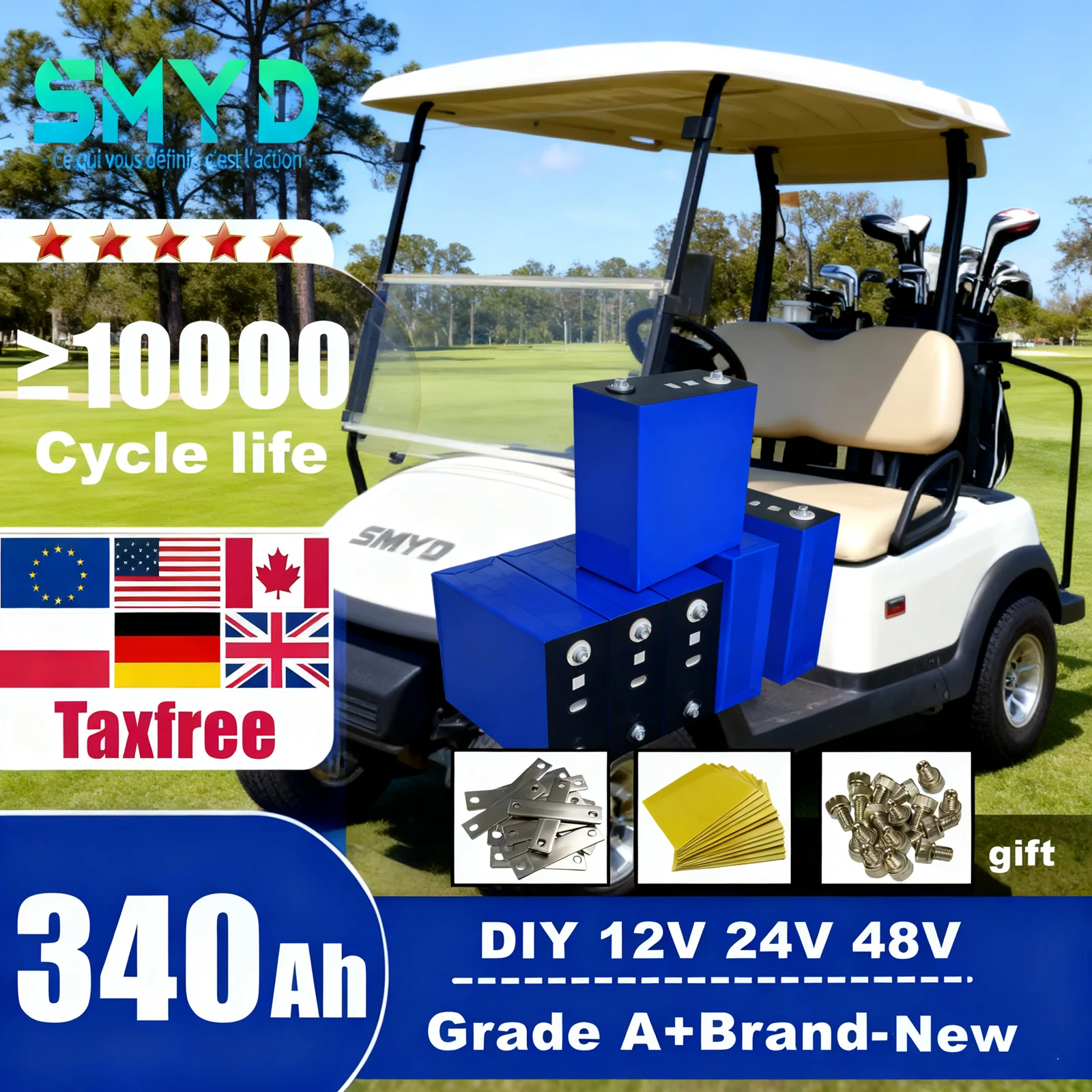 100% New 3.2V Lifep… - image