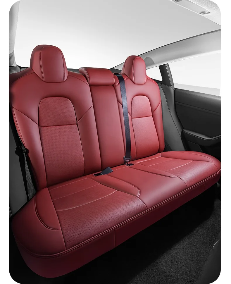 Model Y Car Accessories Interior Decoration Leather or Nappa Seat Covers Fully Wrapped Seat Protector Fit For Tesla