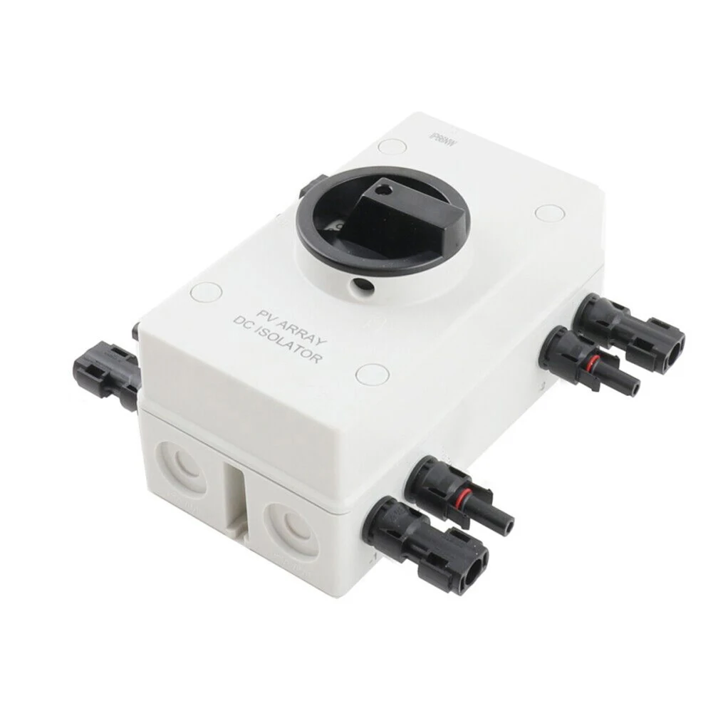 

Solar PV DC Disconnect Switch 32A 1000V with IP66 Waterproof Housing and Quick On/Off Control for RV and Marine Power Systems