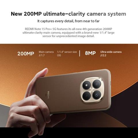Смартфон Xiaomi Redmi Note 15 Pro+ 5G, 8/256ГБ, 12/256ГБ, 12/512ГБ, global