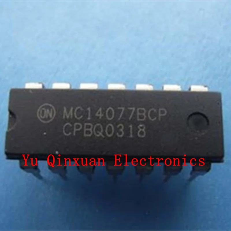 MC14077BCP DIP-14 SSI CMOS quad XOR and NOR gates, new original stock