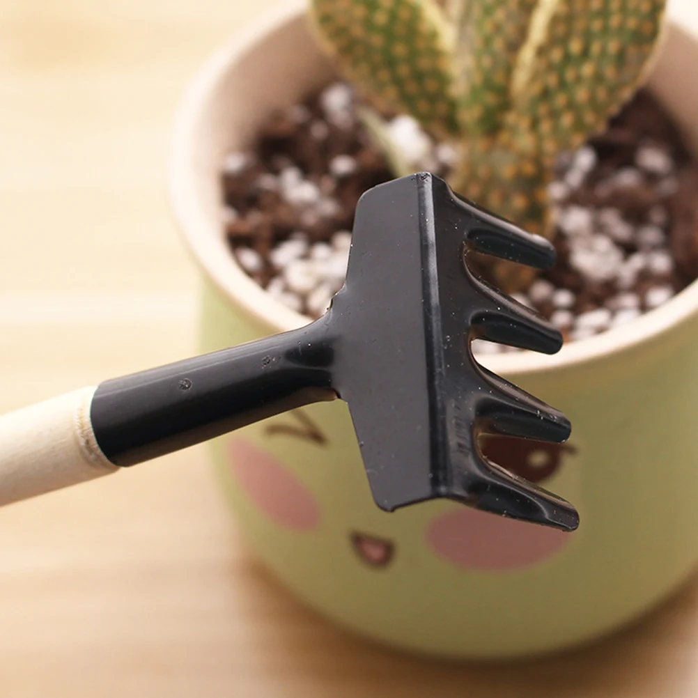 

1 set Mini Gardening Tools Set Wooden Handle Shovel Potting Child Hand Planting Tool for Flower Soil Digging Loosening