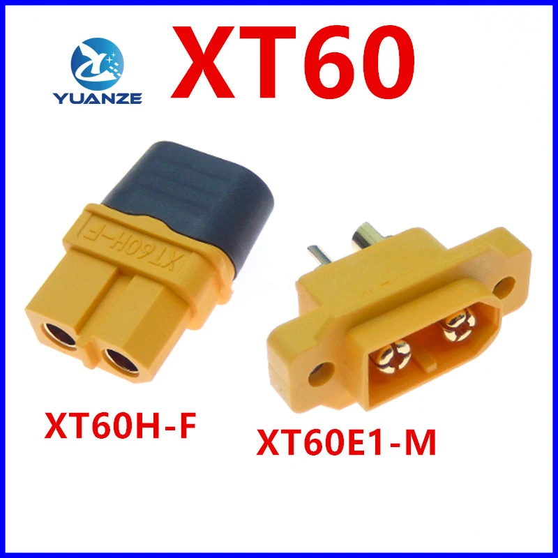 XT60E XT60H RC Lipo Battery Male Female Bullet Connectors with Sheath Housing XT60E1-M Power Plug XT60H-F Jack RC Drone Adapter