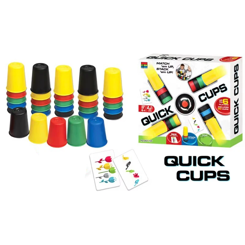 Stacking Cup Board Games Toys QUICK CUPS Indoor Outdoor Party Interactive Table Games Toys Funny Multiplayer Competition Props