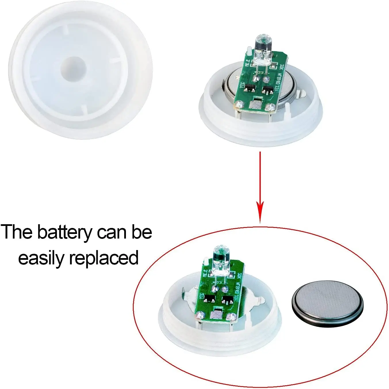 48pcs Flutuante LED Tea Light Flicke Eletrônico LED Vela Bateria Flutuante Na Água Tealight Para Decoração De Festa De Casamento