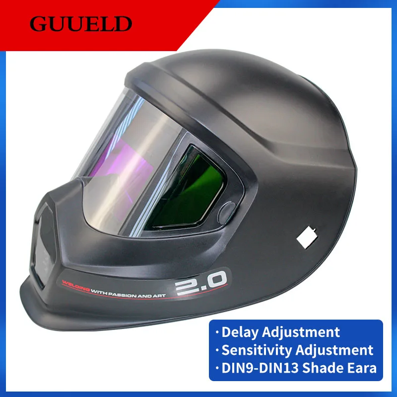 2022 New Big View 360° with Side Window DIN9-DIN13 Welder Mask True color Welding Helmet