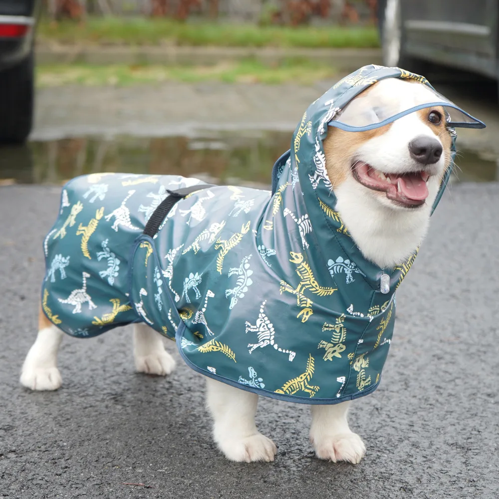 Dog Raincoat Reflective Waterproof Pet Clothes for Chihuahua Maltese Rain Coat Small Medium Dogs Jumpsuit Raincoat Dogs Overalls - view 3
