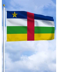 60×90 90x150 120×180CM Central African Republic Emblem Flag Polyester Printed Banner Tapestry For Decor