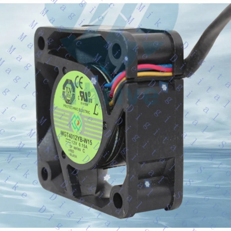 UU 1 قطعة 4-wire التبديل مروحة التبريد الصامتة MGT4012YB-W15 4015 12V 0.15A